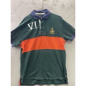 Vintage POLO By RALPH LAUREN 1ST DIVISION RL REGIMENT 381 Bleecker Rugby Polo L